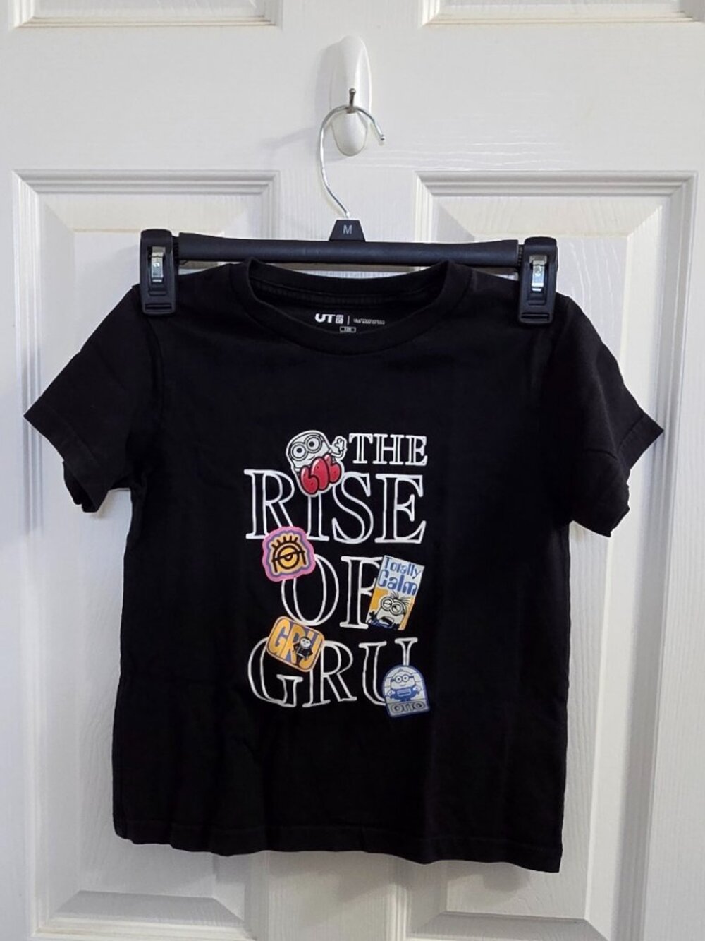 Pre-loved Uniqlo Minions "The Rise of Gru" Graphic T-Shirt Kids Size 120
